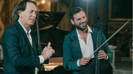 Hauser (der) resaltó la grata experiencia de sumar su talento a Andrea, como una forma de presentar una ofrenda sonora al fallecido ícono musical. CORTESÍA