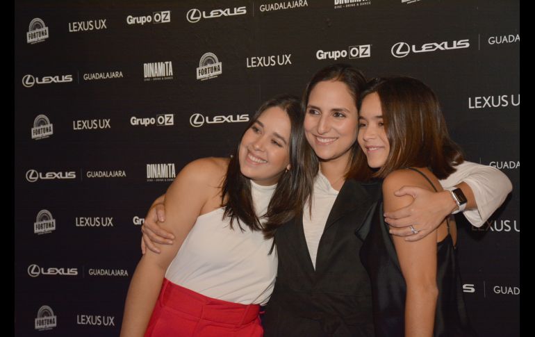 Maria José Echeverría, Ezbaide Baruqui y Camila Gutiérrez. GENTE BIEN JALISCO/Marifer Rached