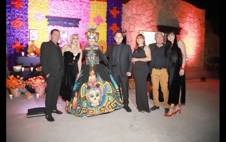 Claudio Zacarías, Jocely Partida, Leticia Hermosillo, Alberto Partida, Leticia Partida, Gildardo Partida y Josselin Maldonado. GENTE BIEN JALISCO/Tony Martínez