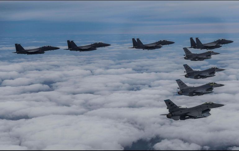 Además de 80 aviones de combate, Corea del Sur mantuvo 