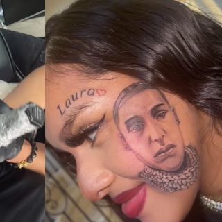 Mujer se tatúa el rostro de su pareja luego de perdonarle una infidelidad