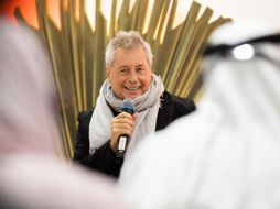 Alessandro Baricco dijo mostrarse contento por los lazos de literatura entre la cultura árabe y la italiana. CORTESÍA/SIBF