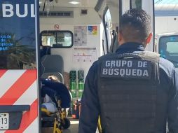 Los elementos que ayudaron a la mujer eran Policías de Zapopan del grupo de búsqueda. ESPECIAL