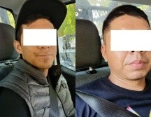 Los hombres fueron detenidos por elementos tapatíos cuando se pasaron un alto en la colonia La Loma. ESPECIAL / Policía de Guadalajara