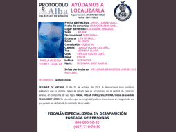 Karla Melisa Flores Zalazar, de 30 años, y sus tres pequeños hijos están reportados por familiares como desaparecidos. TWITTER / @FiscaliaSinaloa