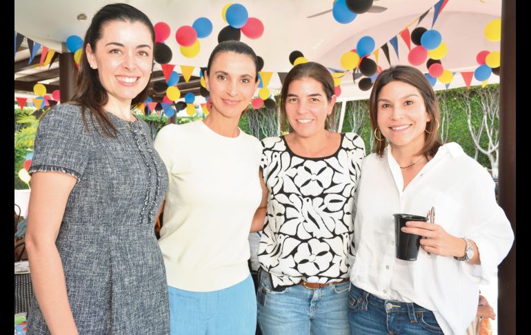 Priscilla Montilla, Mónica Flores, Fernanda Estevez y Catalina Rodríguez. GENTE BIEN JALISCO/Marifer Rached