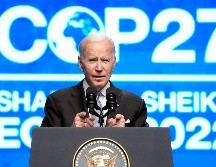 La breve participación de Biden en la conferencia conocida como COP27 fue mayormente una visita celebratoria. AP / A. Brandon
