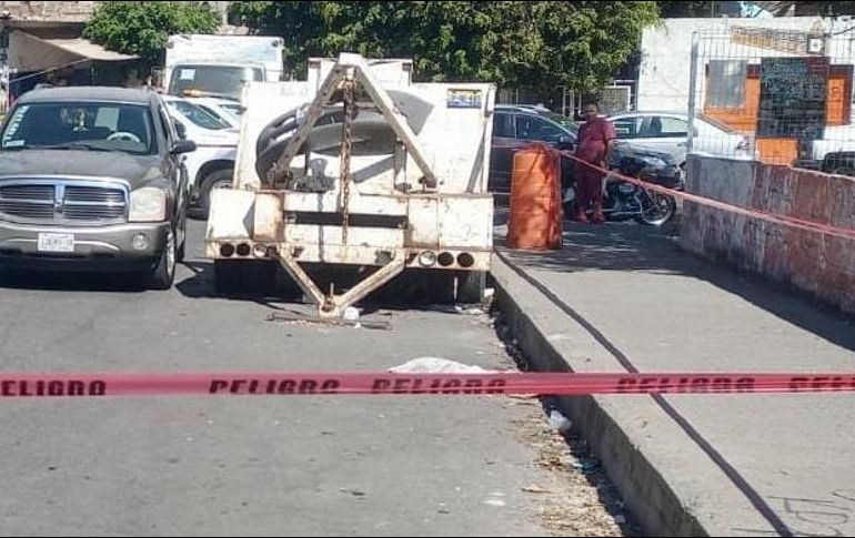 El accidente se registró alrededor de las 11:20 horas en el cruce de la intersección de las vialidades Susana Ortiz Silva y Luis Covarrubias. ESPECIAL /