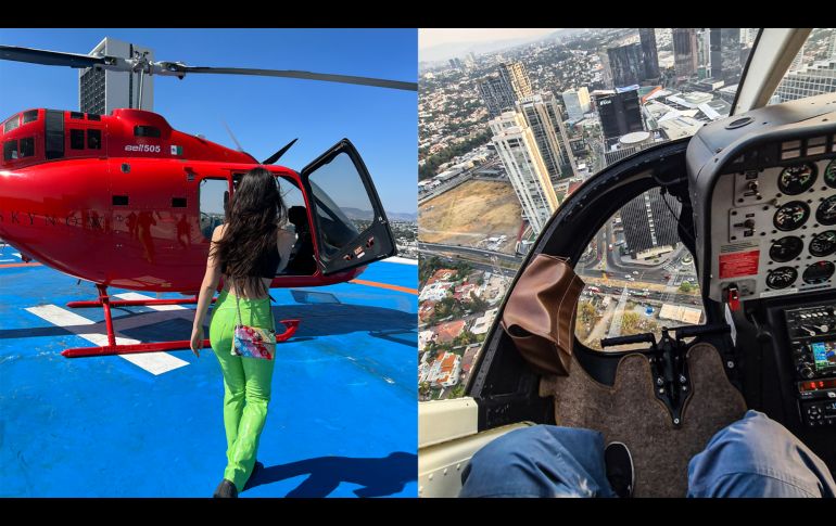 Skynow es empresa una de tours en helicóptero que busca crear experiencias inolvidables en el aire y resaltar las maravillas de Guadalajara. CORTESÍA