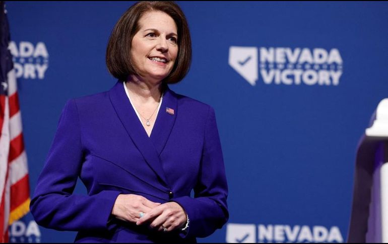 La demócrata Catherine Cortez Masto retuvo la banca del Senado de Nevada, reportan medios. AFP/ARCHIVO