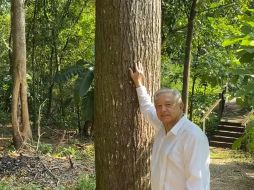 Ayer sábado, pese a la lluvia, un grupo de simpatizantes se reunió junto a un mariachi para cantarle 