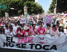 Autoridades de la Ciudad de México señalaron que participaron 12 mil personas en la marcha, pero los organizadores señalaron que fueron al menos 200 mil ciudadanos. EL UNIVERSAL