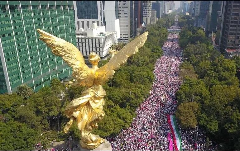 En la capital del país, los organizadores de la manifestación en contra de la reforma electoral registraron más de 200 mil participantes. SUN