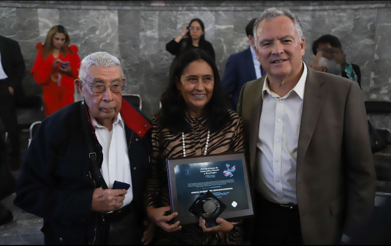En la máxima categoría “Mérito al Desarrollo Científico-Tecnológico” se premió a la doctora Mónica Vázquez del Mercado. EL INFORMADOR / C. Zepeda