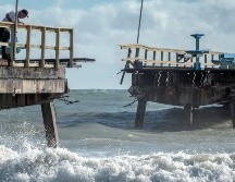 Vista de los daños causados por la tormenta tropical 
