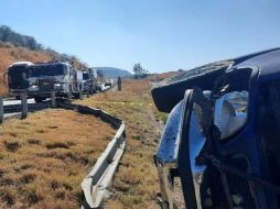 El accidente fue reportado alrededor de las 12:00 horas de este martes en la vialidad mencionada entre los límites de Zapotlán del Rey y Ocotlán en el kilómetro 450. ESPECIAL