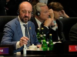 El presidente del Consejo Europeo, Charles Michel, durante la cumbre del G20 en Bali. AP/D. Alangkara