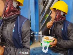 El video fue subido desde la cuenta de José Abrahan García Ríos, un albañil y tiktoker. ESPECIAL/CAPTURA DE VIDEO