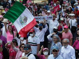El excandidato presidencial, Roberto Madrazo, participó en la marcha en defensa del INE. SUN / ARCHIVO