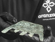 Son 40 signos distribuidos en cuatro líneas. SOCIEDAD DE CIENCIAS ARANZADI