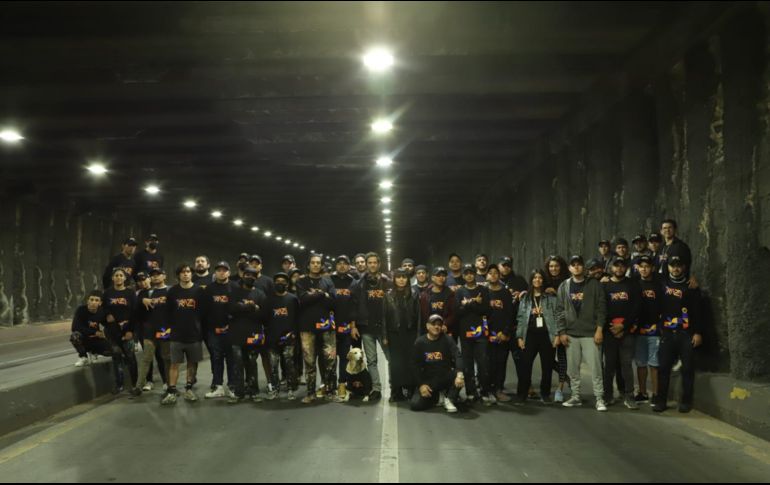 Artistas ganadores del proyecto Traza Jalisco, mostraron a través de una intervención artística, la identidad jalisciense y los problemas sociales que atraviesa el Estado. EL INFORMADOR/ C. Zepeda