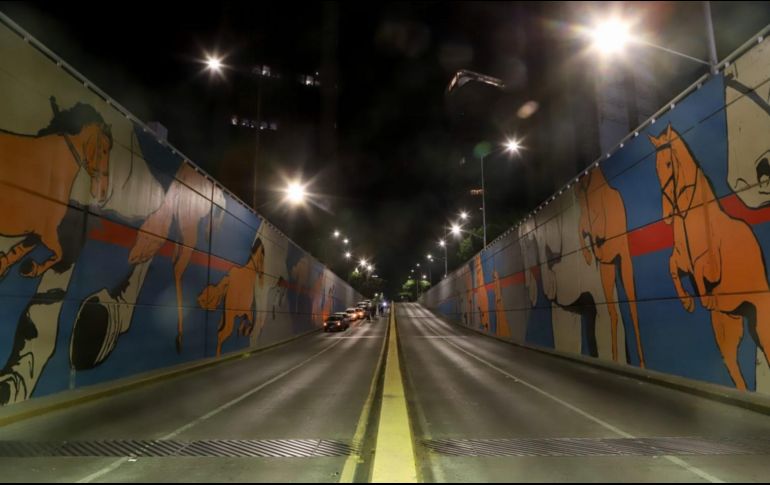 Artistas ganadores del proyecto Traza Jalisco, mostraron a través de una intervención artística, la identidad jalisciense y los problemas sociales que atraviesa el Estado. EL INFORMADOR/ C. Zepeda