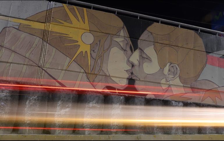 Artistas ganadores del proyecto Traza Jalisco, mostraron a través de una intervención artística, la identidad jalisciense y los problemas sociales que atraviesa el Estado. EL INFORMADOR/ C. Zepeda