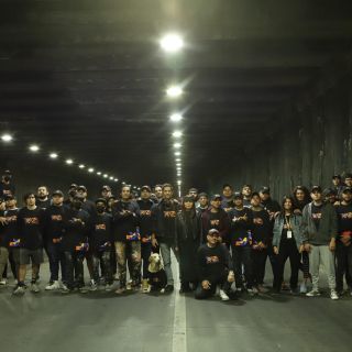 Terminan de pintar con arte urbano cinco pasos a desnivel de López Mateos con Traza Jalisco