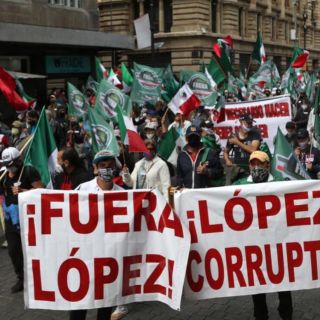 Gilberto Lozano, líder de FRENA, reacciona a marcha de López Obrador