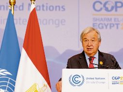 António Guterres, espera que las naciones dejen de culparse y “pacten”. AFP