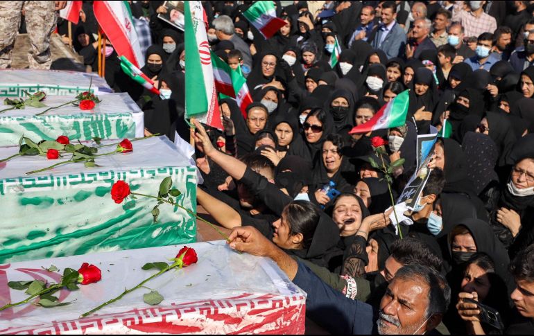 Irán vive protestas desde septiembre por el asesinato de Masha Amini, por llevar mal puesto el velo islámico. AFP / A. Mohammadi
