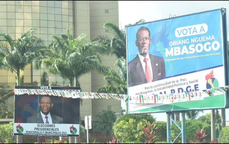 Uno de los candidatos es Teodoro Obiang, quien busca su sexto mandato consecutivo, dirige el país desde 1979. AFP / S. Obiang