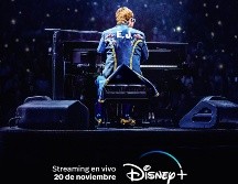 “Elton John Live: El show de despedida” ya está disponible en Disney+. ESPECIAL/THE WALT DISNEY COMPANY MÉXICO.