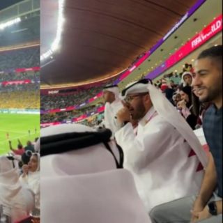 ¡Se calentaron! Aficionado de Qatar se enganchó con un ecuatoriano (VIDEO)