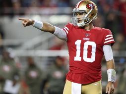 JIMMY GAROPPOLO. Los 49ers llegan como segundos de la división con una marca de 5-4 y esperan extender su racha de triunfos en la capital mexicana. AFP / ARCHIVO