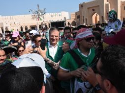 Entre canciones con mariachi, gritos de júbilo y porras para la Selección, no faltó quien comenzara a expresarse a todo pulmón: 
