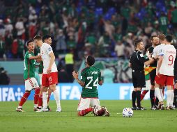 México empató contra Polonia a cero goles en su debut en el Mundial de Qatar. EFE / M. Messara