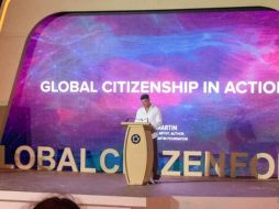 Ricky Martin y la Fundación Ricky Martin participaron esta semana en la Cumbre Anual del “Global Citizen Forum” en Ras Al Khaimah, Emiratos Árabes Unidos. CORTESÍA