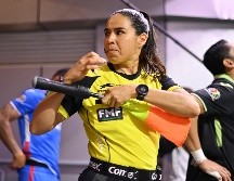 Karen Díaz fungió como cuarto árbitro en el choque que marroquíes y croatas igualaron sin anotaciones. IMAGO7