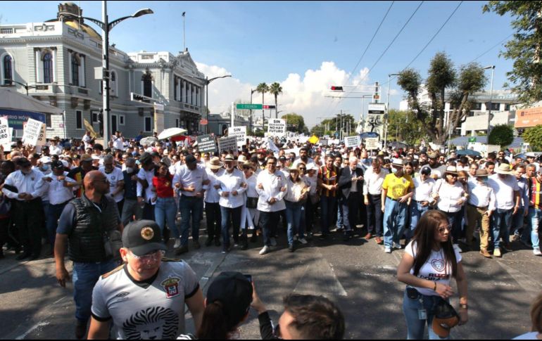 El contingente caminará por avenida Vallarta hasta llegar a Paseo Alcalde, y posteriormente arribar a la plaza liberación. EL INFORMADOR / A. Camacho