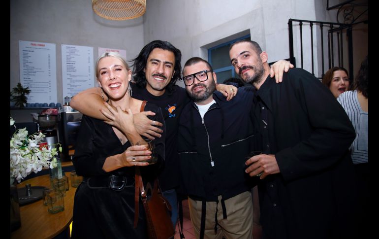 Alejandra Albert, Rogelio Torres, Christian Ibarra y Liqen Jakala. CORTESÍA