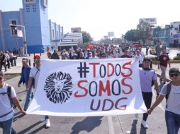Miles de estudiantes se manifestaron por las calles de Guadalajara. EL INFORMADOR/C. ZEPEDA