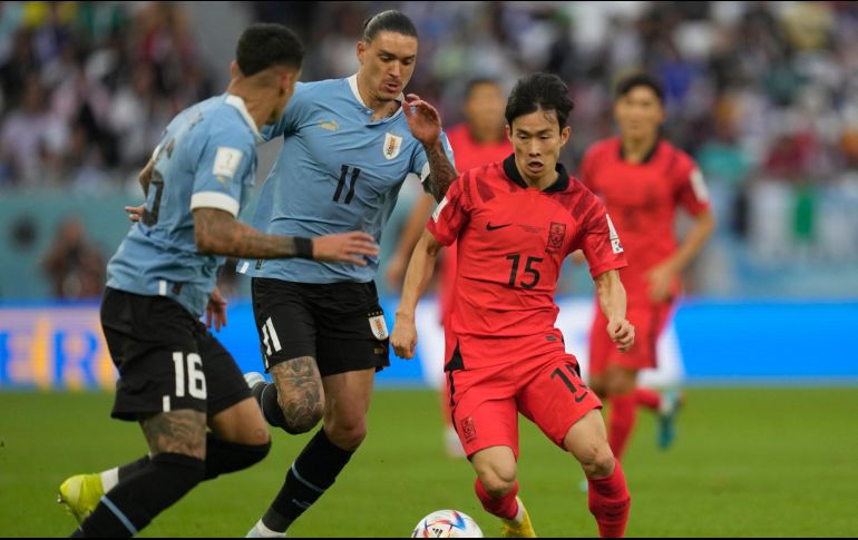 Uruguay no pudo pasar del 0-0 en su estreno en Qatar 2022 contra Corea del Sur. AP / Lee Jin-man