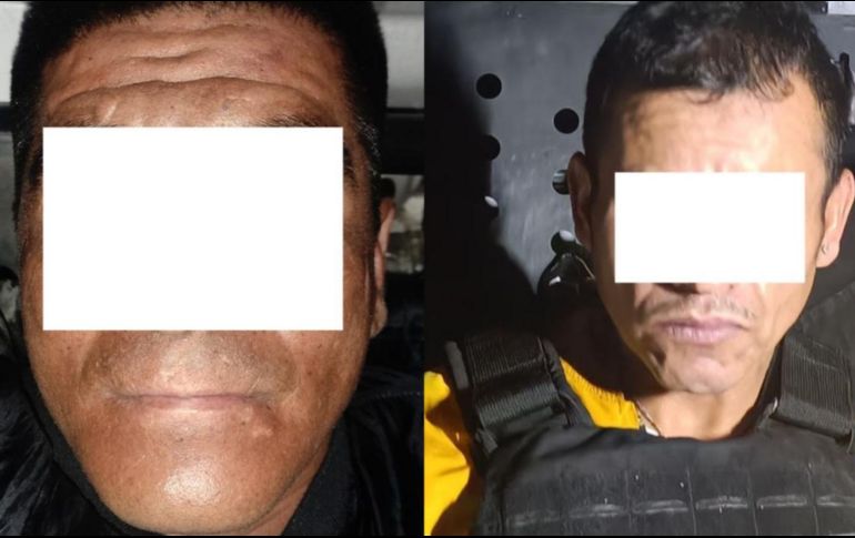 Los hombres detenidos se identificaron como Miguel Antonio “N”, de 43 años y Jorge Antonio “N”, de 35 y ya se encuentran a disposición del Ministerio Público. ESPECIAL/