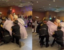 Quinceañera se cae durante su vals. TikTok/ @josealvarado50021