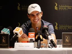 Rafael Nadal se encuentra en Chile para un partido de exhibición. EFE