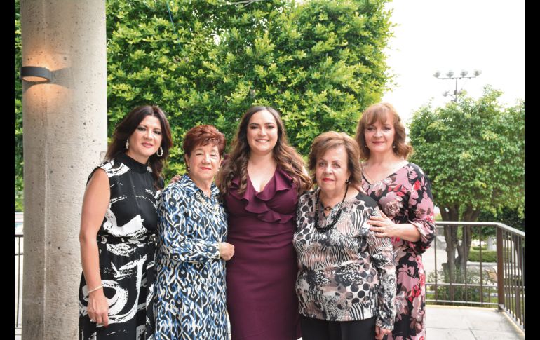 Claudia Lozano, Lolita Jiménez, Mariana Ceballos, Alma Morales y Alma Richter. GENTE BIEN JALISCO/ Marifer Rached
