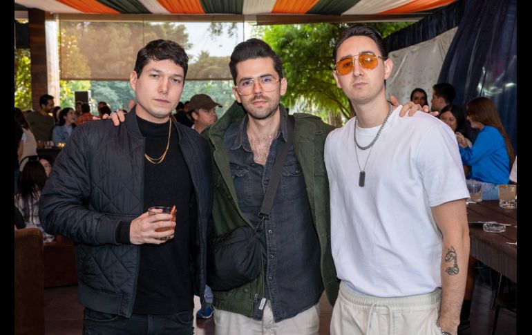 Andrés Noriega, Pablo Chávez y Axel Bribiesca. CORTESÍA