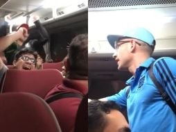 En el video que circula en redes sociales se aprecia cómo los aficionados mexicanos responden a las burlas de los argentinos con un 