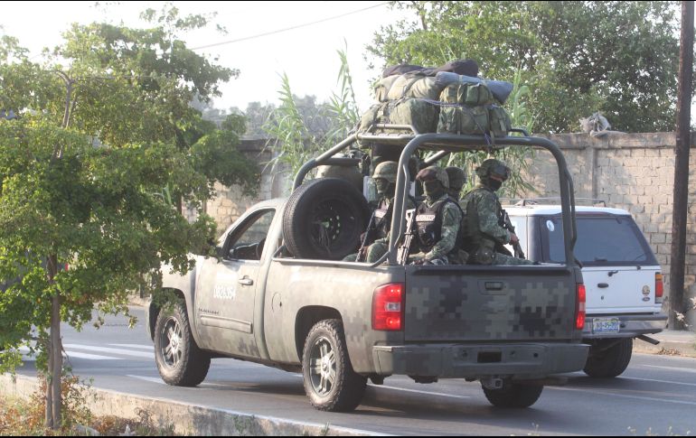 Cerca de la media noche arribaron más de 400 elementos militares procedentes del Estado de México, así como de Jalisco, para reforzar las tareas de seguridad en Zacatecas. EL INFORMADOR / ARCHVO